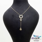 گردنبند طلا - طرح گل و ستاره