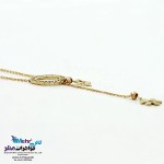 گردنبند طلا - طرح گل و ستاره