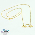 گردنبند طلا - طرح ضربان قلب