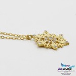 گردنبند طلا - طرح برف