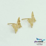گوشواره طلا - طرح پروانه اوریگامی