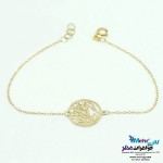 دستبند طلا - طرح هرچی آرزوی خوبه مال تو
