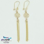گوشواره طلا - طرح برف