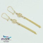 گوشواره طلا - طرح برف