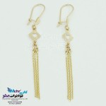 گوشواره طلا - طرح لوزی