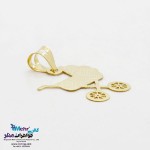 آویز طلا - طرح کالسکه