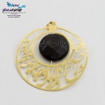 آویز طلا - طرح جان و دل