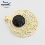 آویز طلا - طرح جان و دل