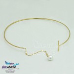 گردنبند طلا - طرح مروارید نشان