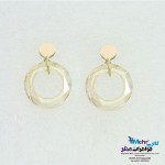 گوشواره طلا - سنگ سواروسکی رینگ