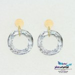 گوشواره طلا - سنگ سواروسکی رینگ