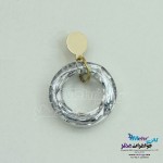 نیم ست طلا - آویز و گوشواره - سنگ سواروسکی رینگ