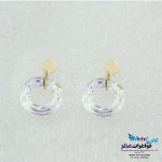 نیم ست طلا - آویز و گوشواره - سنگ سواروسکی رینگ