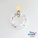 نیم ست طلا - آویز و گوشواره - سنگ سواروسکی رینگ