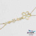 دستبند انگشتری طلا - طرح شکوفه سیب
