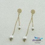 گوشواره طلا - طرح مروارید نشان