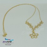 گردنبند طلا - طرح شکوفه سیب