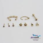 پیرسینگ طلا - طرح هندسی