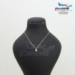 گردنبد طلا -  طرح سنگ رنگی