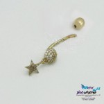 پیرسینگ طلا - طرح ستاره