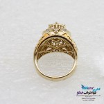انگشتر طلا - طرح گل رویال