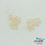 گوشواره طلا - طرح شکوفه‌ی سیب