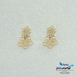 گوشواره طلا - طرح گل پنج پر
