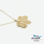 گردنبند طلا - طرح برگ