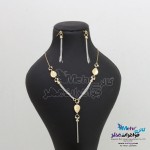 نیم ست طلا - گردنبند و گوشواره - طرح قطره