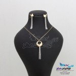نیم ست طلا - گردنبند و گوشواره - طرح پروانه