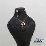 نیم ست طلا - گردنبند و گوشواره - طرح پروانه