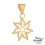نیم ست طلا - آویز و گوشواره - طرح خورشیدی