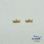 گوشواره طلا - طرح تاج