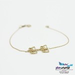 دستبند طلا - طرح پروانه