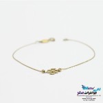 دستبند طلا - طرح شبدر چهار برگ