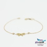 دستبند طلا - طرح پاپیون