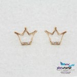 گوشواره طلا - طرح تاج