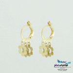 گوشواره طلا - طرح روکو - گل