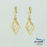 گوشواره طلا - طرح روکو - لوزی