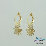 گوشواره طلا - طرح روکو - شکوفه سیب