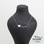 گردنبند طلا - طرح منحنی - پروانه