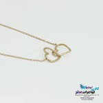 گردنبند طلا - طرح قلب تو در تو