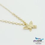 گردنبند طلا - طرح پروانه