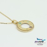 گردنبند طلا - طرح هندسی - دایره