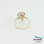 انگشتر طلا - طرح برگ و گل