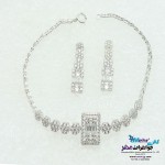 سرویس طلا - گردنبند - دستبند - گوشواره  - طرح هندسی