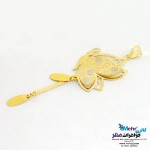 نیم ست طلا - آویز و گوشواره - طرح پروانه