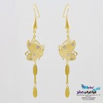 نیم ست طلا - آویز و گوشواره - طرح پروانه