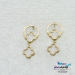 نیم ست طلا - آویز و گوشواره - طرح ون کلیف