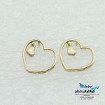 نیم ست طلا - آویز و گوشواره - طرح قلب